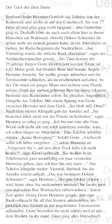 Der Trick der alten Dame