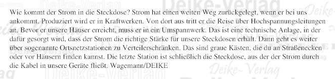 Wie kommt der Strom in die Steckdose?