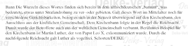 Ausdruck: Bann