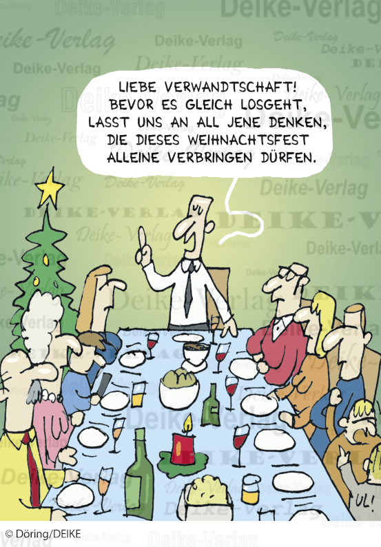 Weihnachtsessen in der Familie