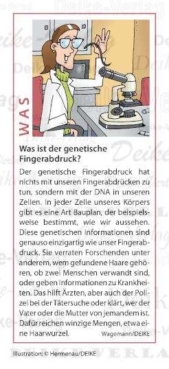 Was ist der genetischer Fingerabdruck?