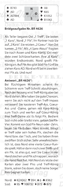 Bridgeaufgaben KW 4626
