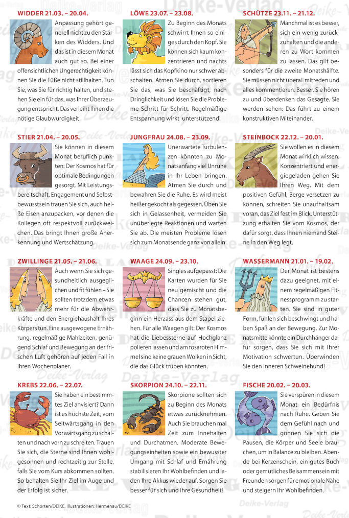 Monatshoroskop Juli 2026