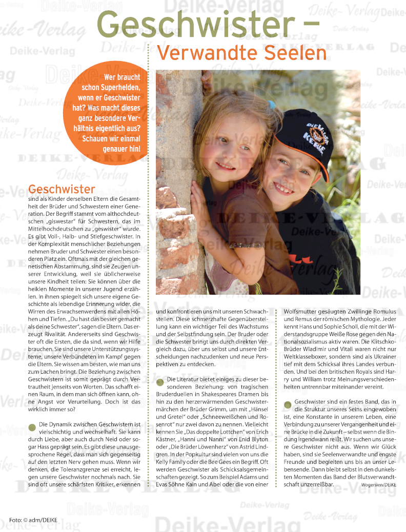 Geschwister - Verwandte Seelen 