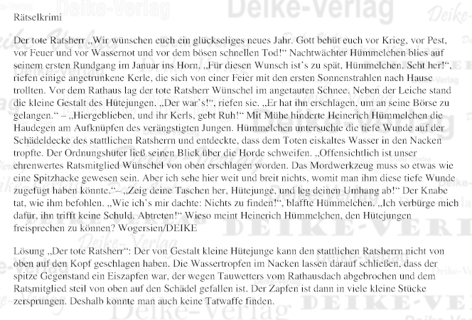Der tote Ratsherr (Hümmelchen)