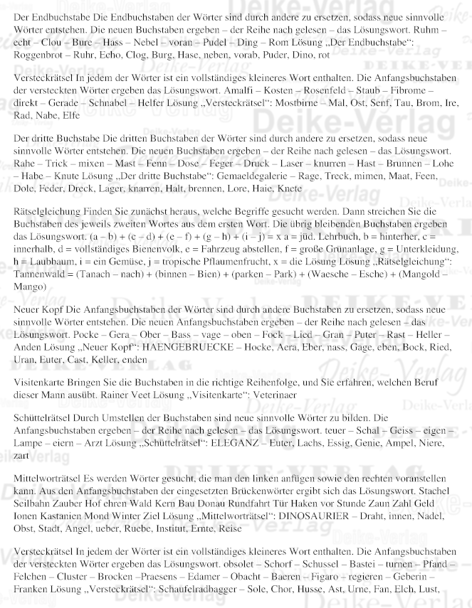 Wort- und Texträtsel 2509