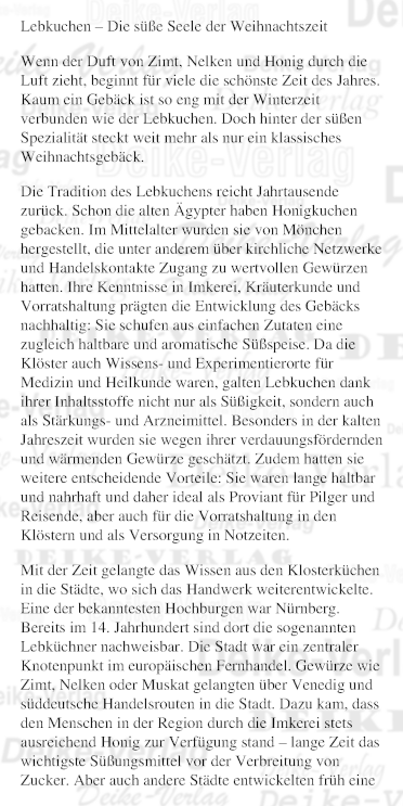 Lebkuchen – die süße Seele der Weihnachtszeit