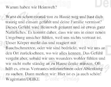 Warum haben wir Heimweh?