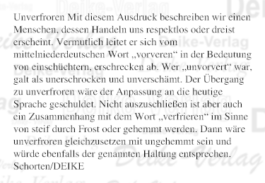 Unverfroren