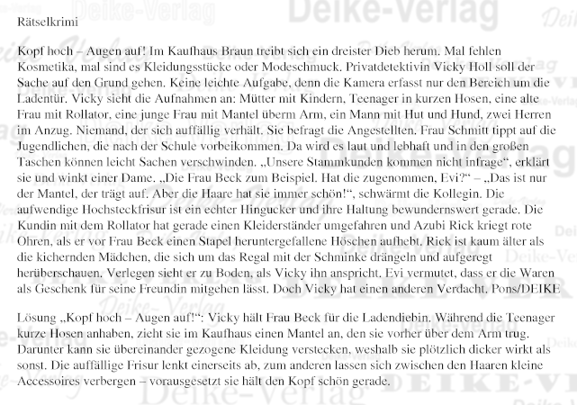Kopf hoch, Augen auf (Vicky Holl)