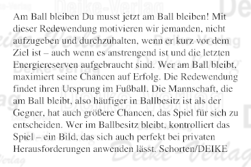 Am Ball bleiben
