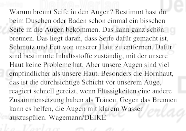 Warum brennt Seife in den Augen?